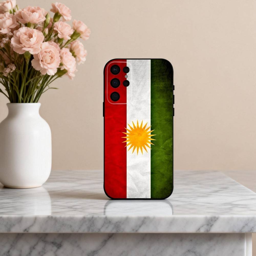 K-Курдистан-N F-Флаг-G Чехол для телефона для Samsung S25,24,23,22,30,21,10,9,Ultra,Plus,Lite,FE,4,5 G Мягкий черный чехол