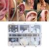 120Pcs Practical Piercing Jewelry Pad Compact Silicone Eye Discs In a Portable Case for Students and Professionals