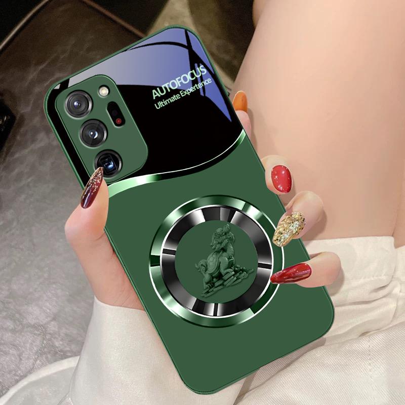 Золотой Лев Черный Для Samsung Galaxy Note 8 9 10 PRO 20 Ultra A01 02 03 Core 04E 4G 12 13 5G Закаленное Стекло Чехол для Телефона