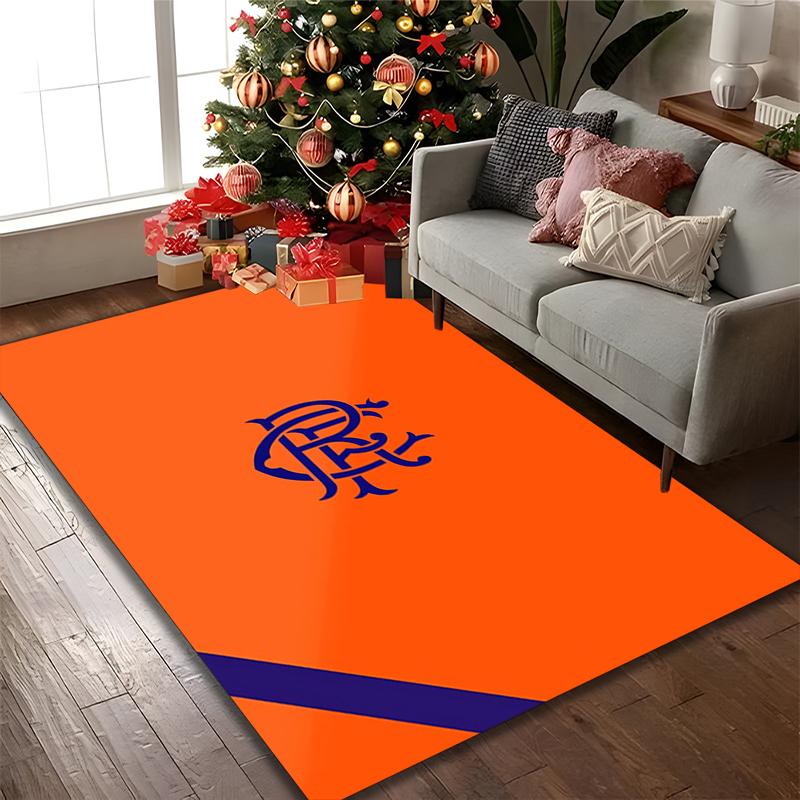 Rangers FC Print Area Rug, Multi-functional Office Chair Sofa Carpet, Easy Clean Carpet for Home and Living Spaces