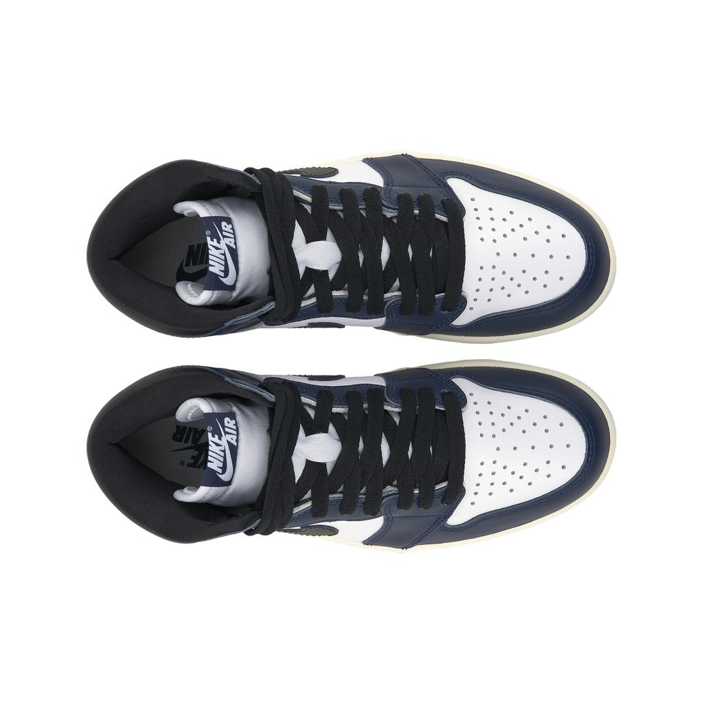 Air Jordan 1 Retro High OG Midnight Navy мужские кроссовки синие черные белые DZ5485-401