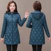 Women's Winter Thick Warm Long Jacket Female Hooded Padded Parka Jacket