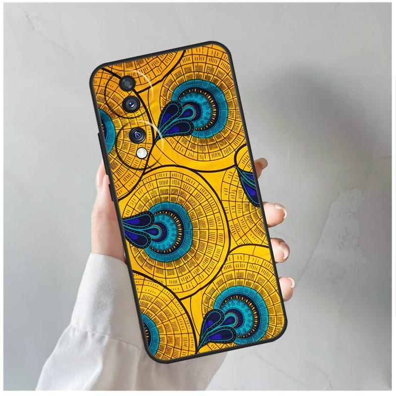 African Wax Fabric Case For Honor X9a X8a X6a X7a X6 X7 X8 X9 X9b X8b Honor 70 50 90 Lite Magic 5 6 Pro Cover