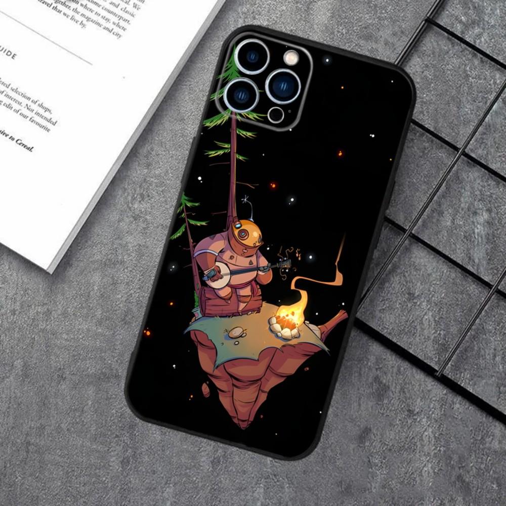 Чехол для телефона игры Outer Wilds для Apple iPhone 15,14,13,12,11,XS,XR,X,8,7,Pro,Max,Plus,mini Силиконовый Черный Чехол
