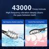 Sonic Dental Electric Toothbrush with Wireless Charging Base 4 Heads 5 Modes Time Reminder High Frequency Vibration Waterproof