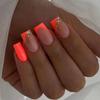 French Fake Nials Long Square Nail Tips Fashion False Nails  DIY