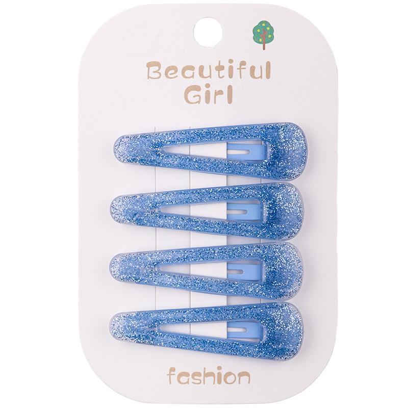 4 шт./компл. модные заколки для волос в виде желе для детей, блестящие однотонные детские заколки BB, корейские заколки для волос, милые аксессуары для волос