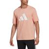 Adidas T Shirts Men's Pink Crew Neck Moderate Straight Fit H39748