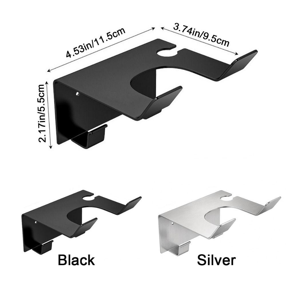 Настенная полка для хранения фена, водонепроницаемая подставка для фена, простой металлический кронштейн для хранения, салон