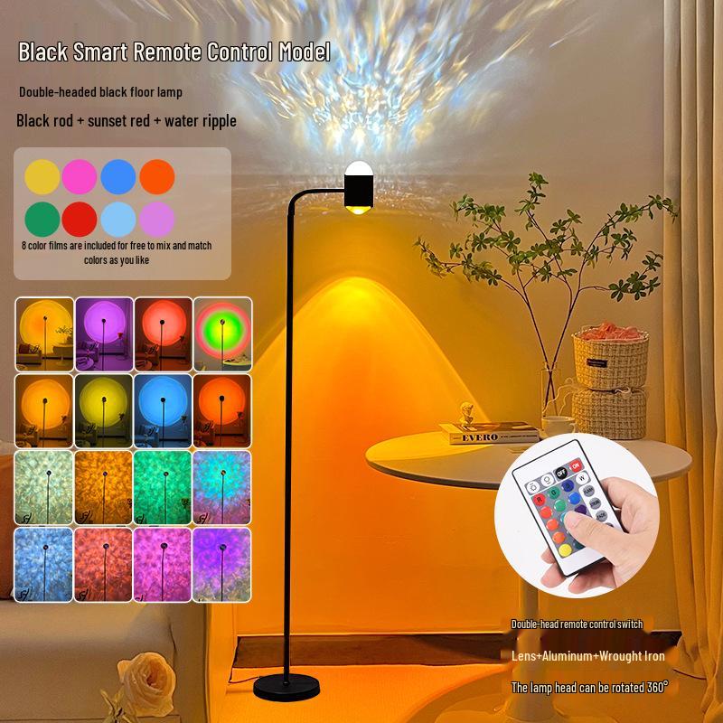 Dual-Head Sunset Ripple Light - Atmosphere & Decor for Bedrooms and Live Rooms