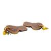 HERMES leather H Curiosité Pierce Brown leather Used