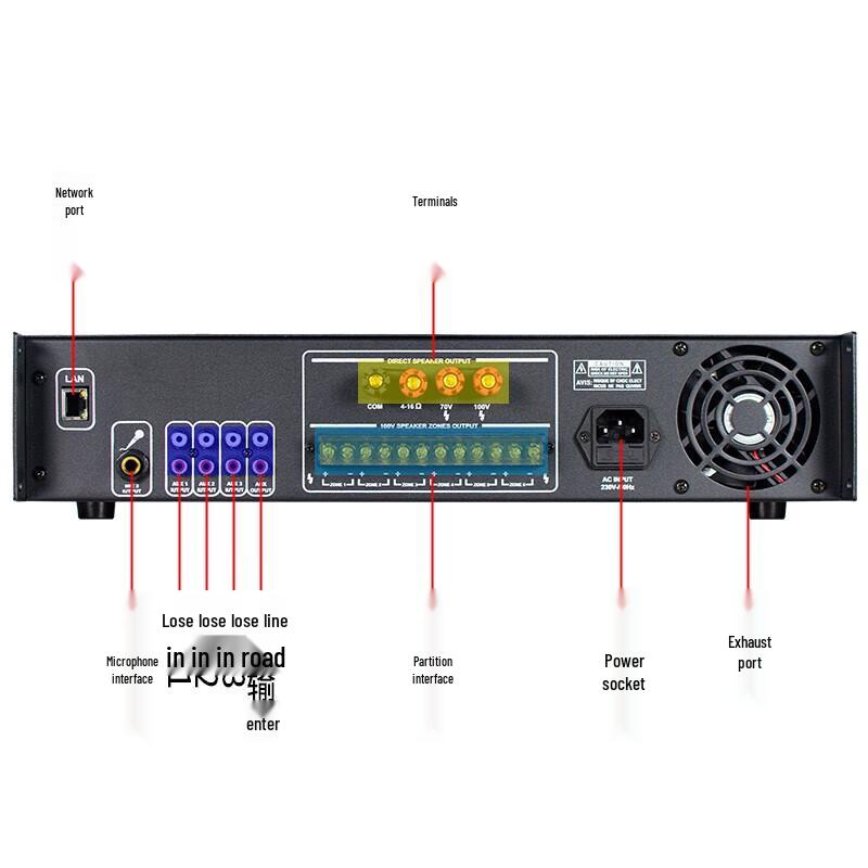 Lingsheng Профессиональный усилитель мощности с постоянным напряжением
