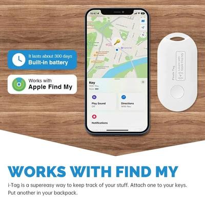 Беспроводной Bluetooth GPS-трекер для iPhone Работает с приложением Google Find My Домашнее животное Ключ Поиск автомобиля Устройство-напоминание против потери