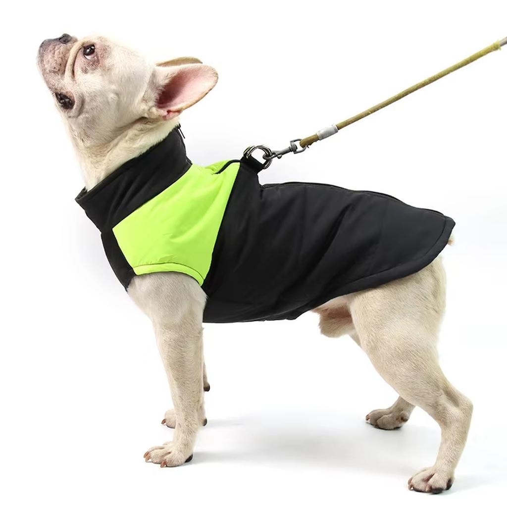 Pet Warm Large Dog Vest Puppy Ski Coats Padded Winter Warm Dog Clothes Pet Vest Zipper Jacket