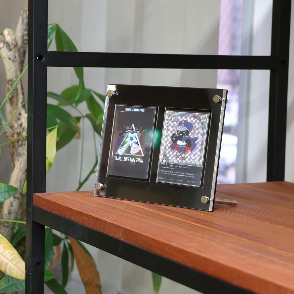 Защитный щиток PRO Двойной тип Защита от солнца Торговая карта Витрина Торговая карта Винтовая прозрачная рамка Желобчатое хранилище Дисплей Хранение