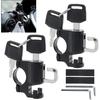 2PCS Anti-Theft Helmet Lock Hook Belt Fixing Clips Suitable for Motorcycle Scooter ATV Bicycle,Aluminum Alloy Safety Lock(Double Hook)