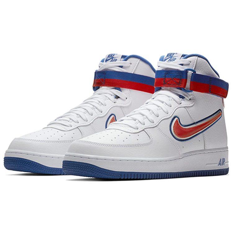 Nike Air Force 1 High Sport Nba Белый Командный Оранжевый Королевский Синий AV3938-100