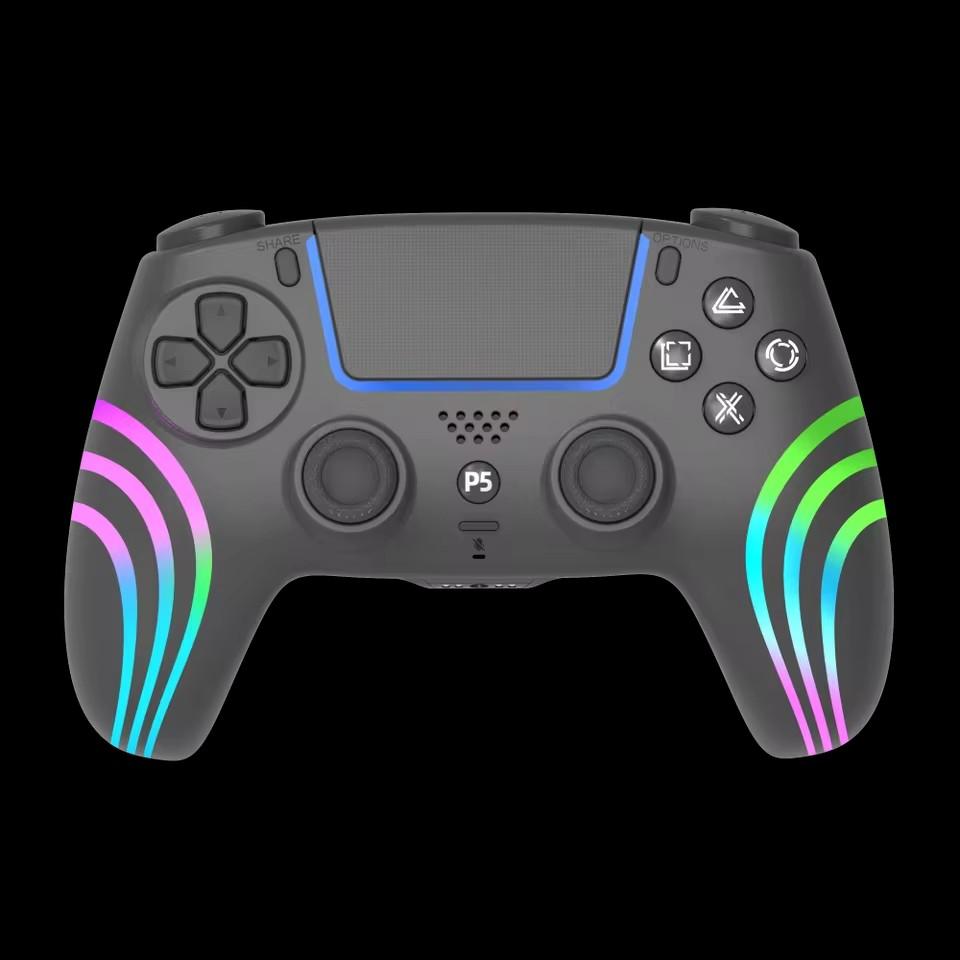 Для PS5 Bluetooth игровой контроллер Холл Джойстик Датчик движения Вибрация Беспроводной контроллер с RGB цветным световым эффектом