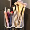 1 шт. прозрачный органайзер для кистей для макияжа, настольный органайзер для губной помады, канцелярские принадлежности, органайзер для ручек, акриловое многофункциональное ведро для ручек