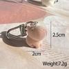 Flocking Resin Alpaca Capybara Keychains Charms Cute Elk Dolphin Garlic Keyring Backpack Decor Earphone Cover Pendant Key Chain