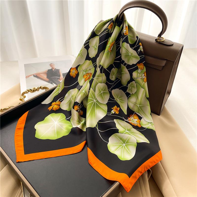 70 * 70cm New Silk Small Square Scarf For Women'S Neck Protection Professional Scarf Versatile Hair Tie Headscarf Scarf