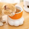 Slanted Mouth Ceramic Cat Bowl Large Capacity High Foot Bowl Drinking Bowl Water Bowl Pet Feeding