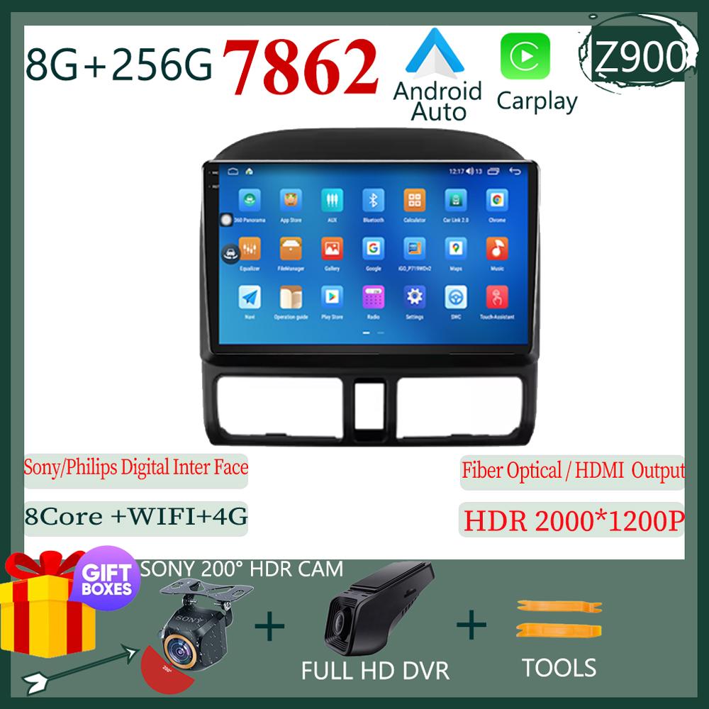 Android 14 Для Honda CR-V CRV 2 2001 - 2006 Мультимедийный Автомобильный GPS Плеер Навигация Радио Стерео 5G CPU BT БЕЗ 2DIN DVD WIFI HDR