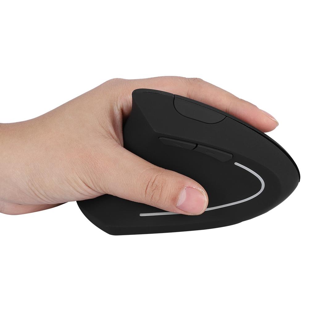 Left Handed 2.4GHz Wireless USB Ergonomic Vertical Optical Mouse For PC Computer Laptop