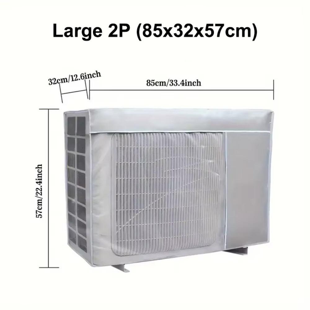 Silver Air Conditioner Cover Multisize Sunscreen Cover New Waterproof Dust Cover  Outdoor