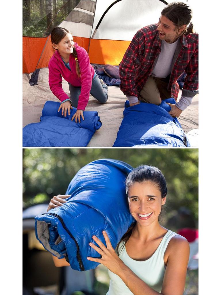 Утолщенный теплый спальный мешок для взрослых для кемпинга на открытом воздухе, устойчивый к загрязнениям