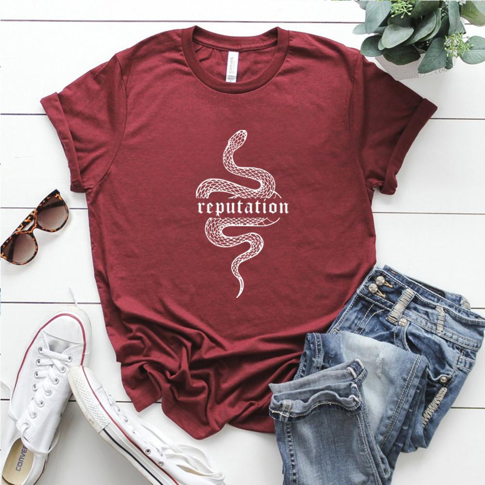 Reputation Snake T Shirt Look What You Made Me Do Shirt  Women Clothes Goth Tshirt Unisex Vintage Shirt Snake Graphic Tees