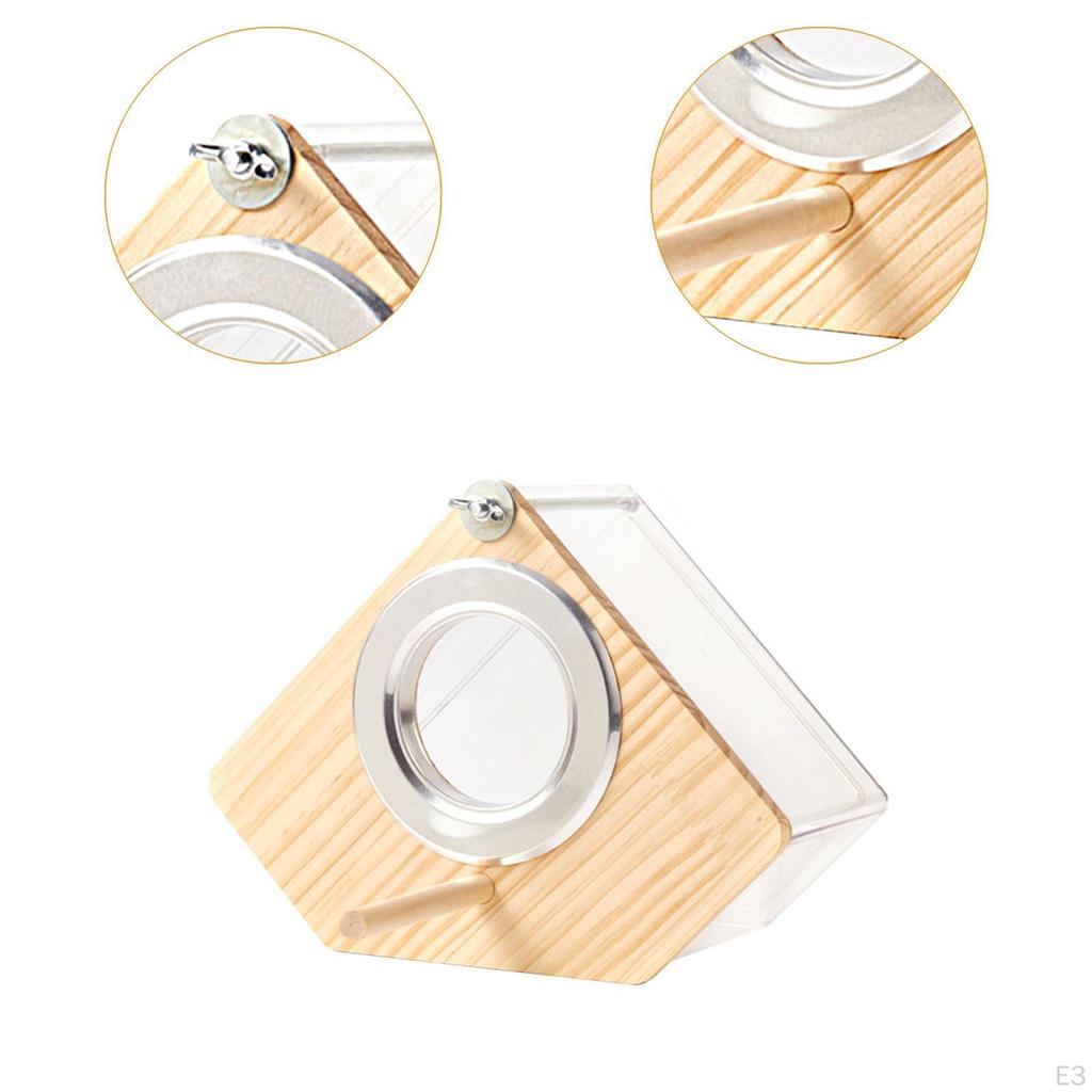 Домик для разведения птиц, Прозрачные удобные аксессуары, Гнездовой ящик для попугаев, Попугаи