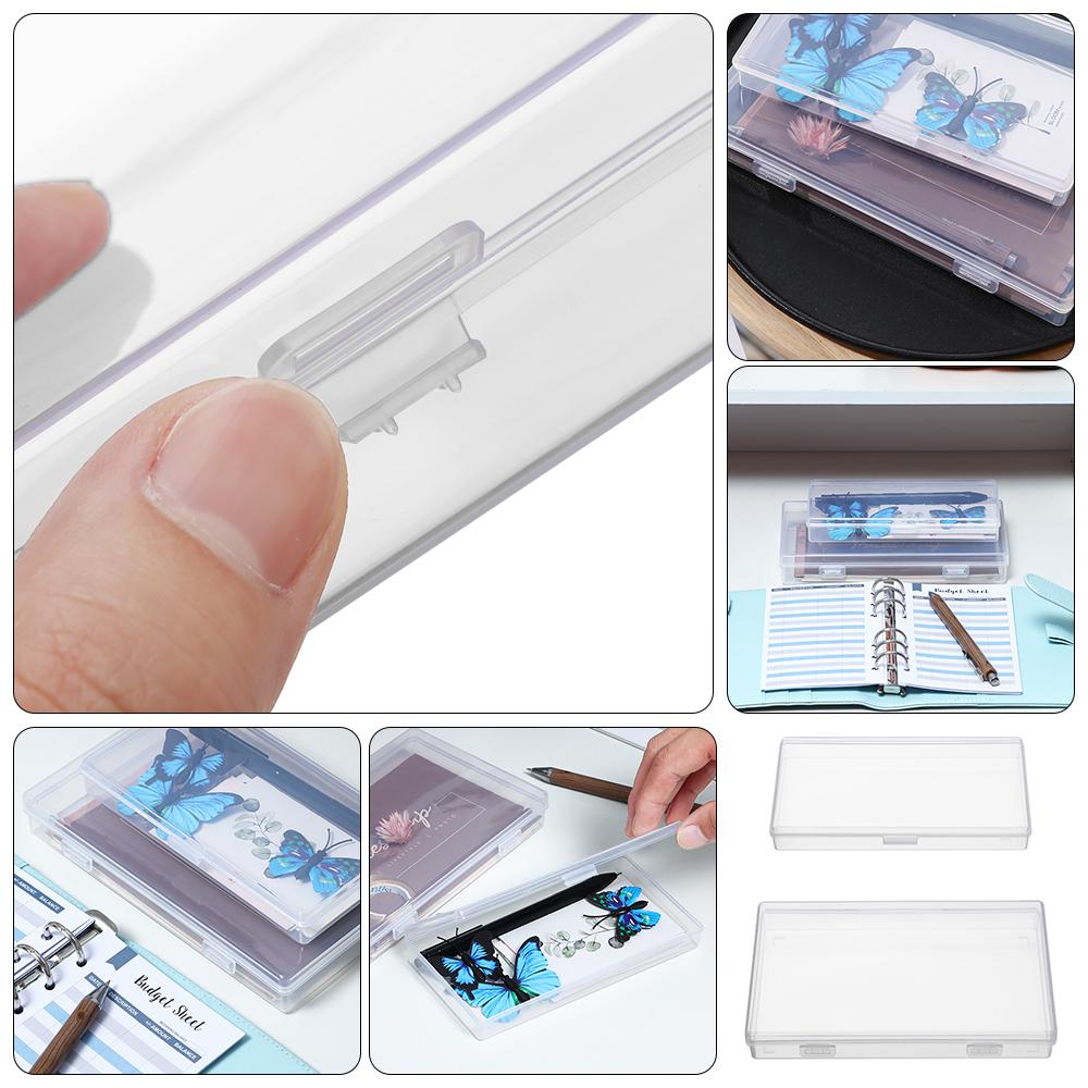 Large & Medium Desk Storage Box School Supplies Storage Box Pencil Box Desktop Organizer Plastic