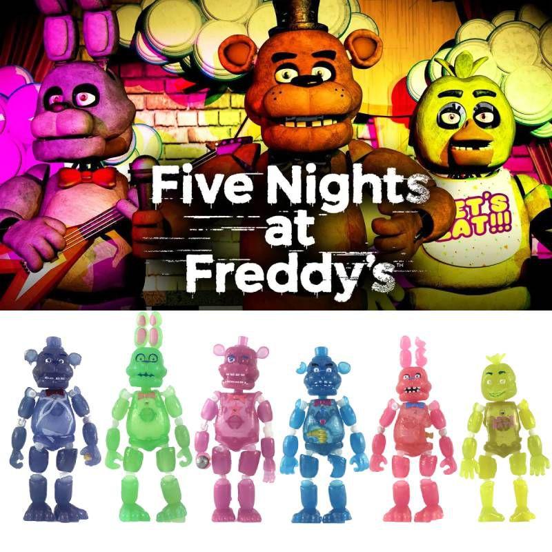 Нежное прикосновение Персонажи Fnaf Светящееся освещение Фигурки Действия Идеальный Подарок