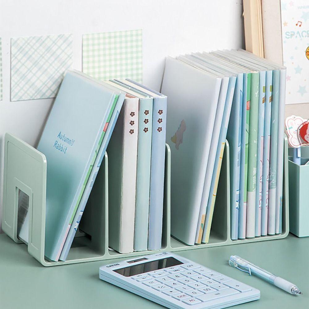 1Pcs Closet Desk Organizer Acrylic Shelf Divider New Book Stand Book