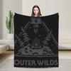 Outer Wilds Hearthian System Map Plush Blanket Kids Adult  Flannel Throw Blanket For Couch Bed Warm Soft Bedspread Gift Idea