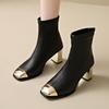 Женские ботильоны на высоком каблуке с квадратным носком, массивные туфли, дизайнерские новые элегантные туфли 2025 года, модные туфли-лодочки для вечеринок в готическом стиле Botas Mujer