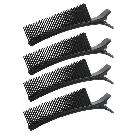 1/2/3/4Pcs Hair Sectioning Grip Clips Professional Hair Stylist Clip Hair Parting Comb Clips for Salon Hair Cutting Coloring