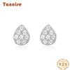 Танциз стерлингового серебра 925 пробы циркон серьги серьги-капли для женщин подарки на свадьбу