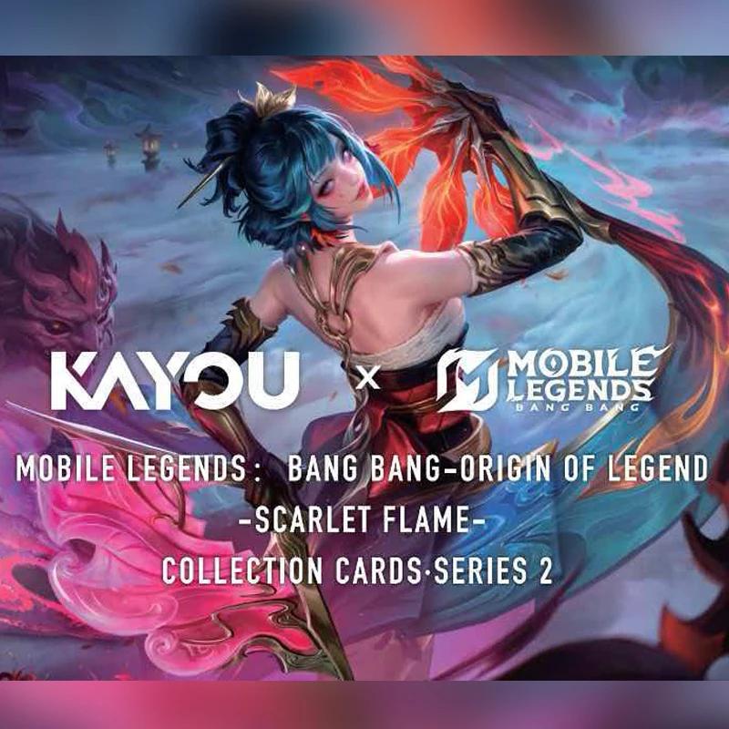 KAYOU Оригинальная карта Mobile Legends ORIGIN OF LEGEND SCARLET FLAME Английская версия Игровая коллекционная карта Игрушка Подарок