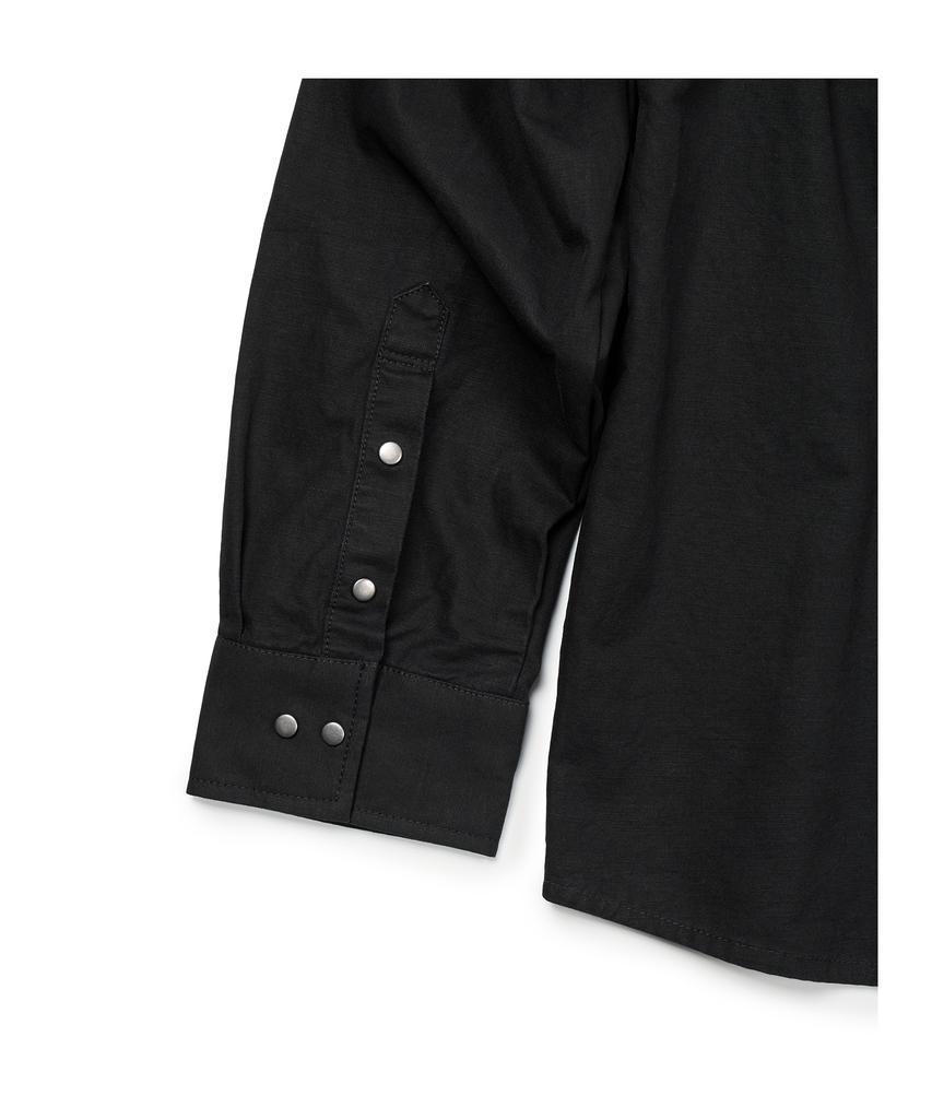 ETCE Curved Cotton Shirts (Black)