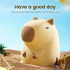 Ночной светильник Capybara, новинка, мультяшная лампа в форме капибары, мягкий силикон с возможностью зарядки и сенсорным управлением
