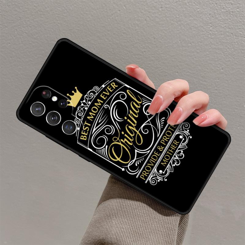 Лучшая Мама в Мире Винтажный Дизайн Чехол для Телефона Для Samsung Galaxy S25 S23 S30 S21 S20 FE S24 S22 Ultra Note 10 20 Plus Силиконовый Чехол