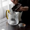 БольшойCapacity Hammered Glass Teapot Чайник Чайник Чайный сепаратор Фильтр Цветочный чайник Для приготовления чая Домашний набор для кунг-фу чая