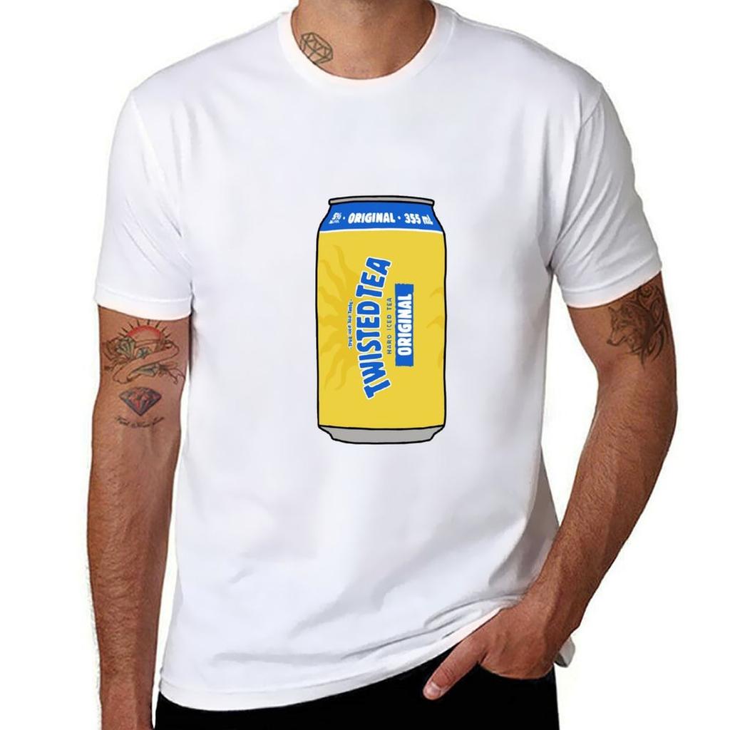 Мультяшная футболка Twisted Tea Большого размера Повседневная футболка