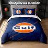 Gulf Design Bed Bedding Set 1 Duvet Cover + 2 Pillowcases Soft Breathable Household Bed Linens