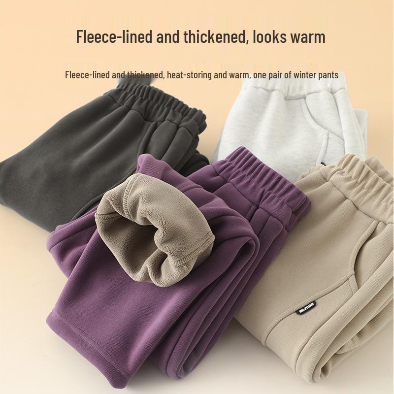 Детские флисовые широкие спортивные штаны на зиму 2025: Мальчиковые и Девочковые Брюки-бананы