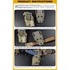 6354DO Тактический кобура для пистолета Glock 17/19 с фонарем X300/X300U Airsoft -832 ALS Быстросъемная поясная кобура