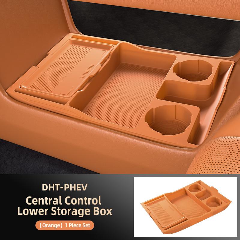 For GWM WEY 07 DHT-PHEV 2025 2026 Storage Box Center Armrest Hidden Box Cup Holder Organizer Interior Accessories