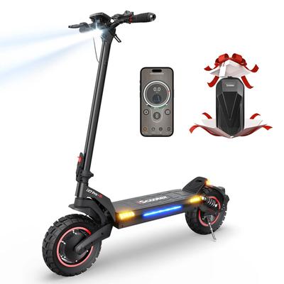 iScooter IX7Pro Без сертификата ABE 1000 Вт*2 Двойной мотор Электросамокат 48 В 17,5 Ач 10-дюймовая Внедорожная шина 60 км/ч 80 км Запас хода Электросамокат